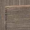QUENTIN Rectangular Rug 160x230cm Jute Cotton Sand Black