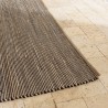 Tapis QUENTIN en jute et coton 200x290cm - Sable et noir
