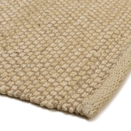 Quentin Rectangular Rug 200x290cm - Beige Jute and Cotton