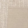 Tapis rectangulaire QUENTIN en laine tissée beige 160x230cm