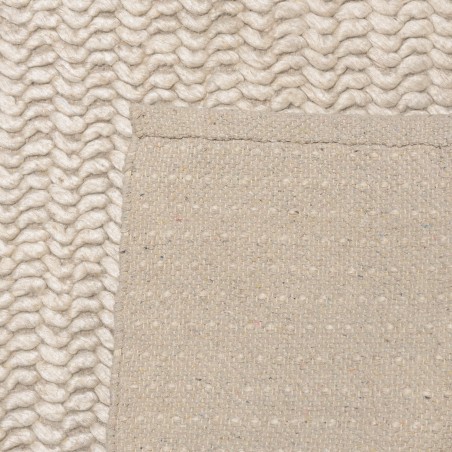 Quentin Beige Woven Wool Rug 200x290cm - Rectangular Rug