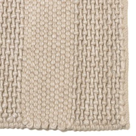 Tapis QUENTIN en laine tissée 200x290cm - Couleur lin