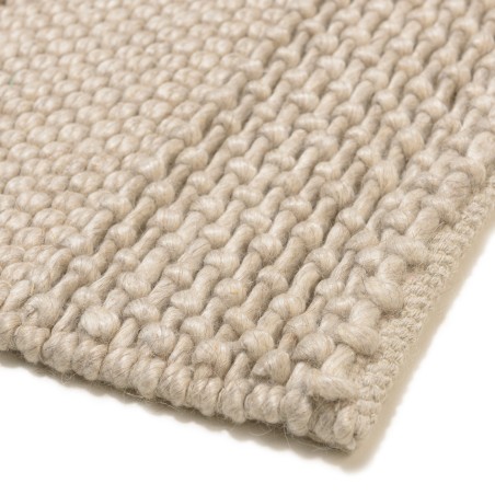 Quentin Rectangular Rug 200x290cm - Linen-Colored Wool