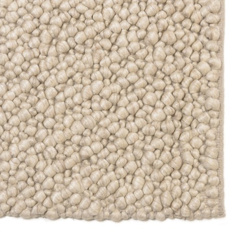Quentin Rectangular Rug 160x230cm - Beige Looped Wool
