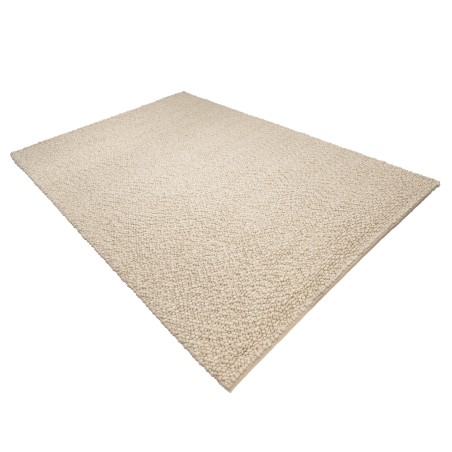 Quentin Rectangular Rug 200x290cm - Beige Looped Wool