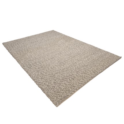 Tapis QUENTIN en laine bouclée taupe 160x230cm