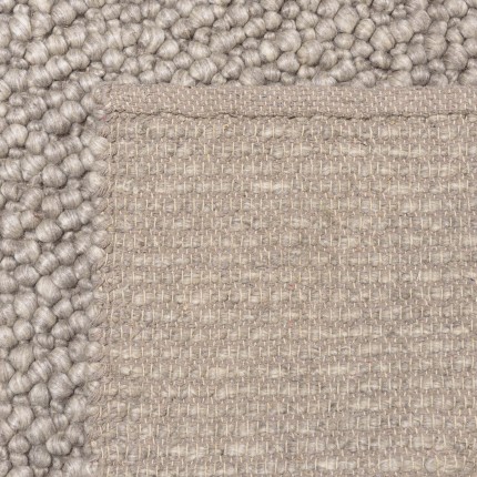 Tapis QUENTIN en laine bouclée taupe 160x230cm