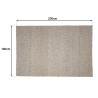 Quentin Rectangular Rug 160x230cm - Taupe Looped Wool