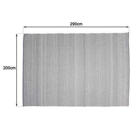 Tapis d'extérieur QUENTIN 200x290cm gris/blanc