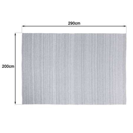 Tapis d'extérieur rectangulaire QUENTIN 200x290cm gris chiné