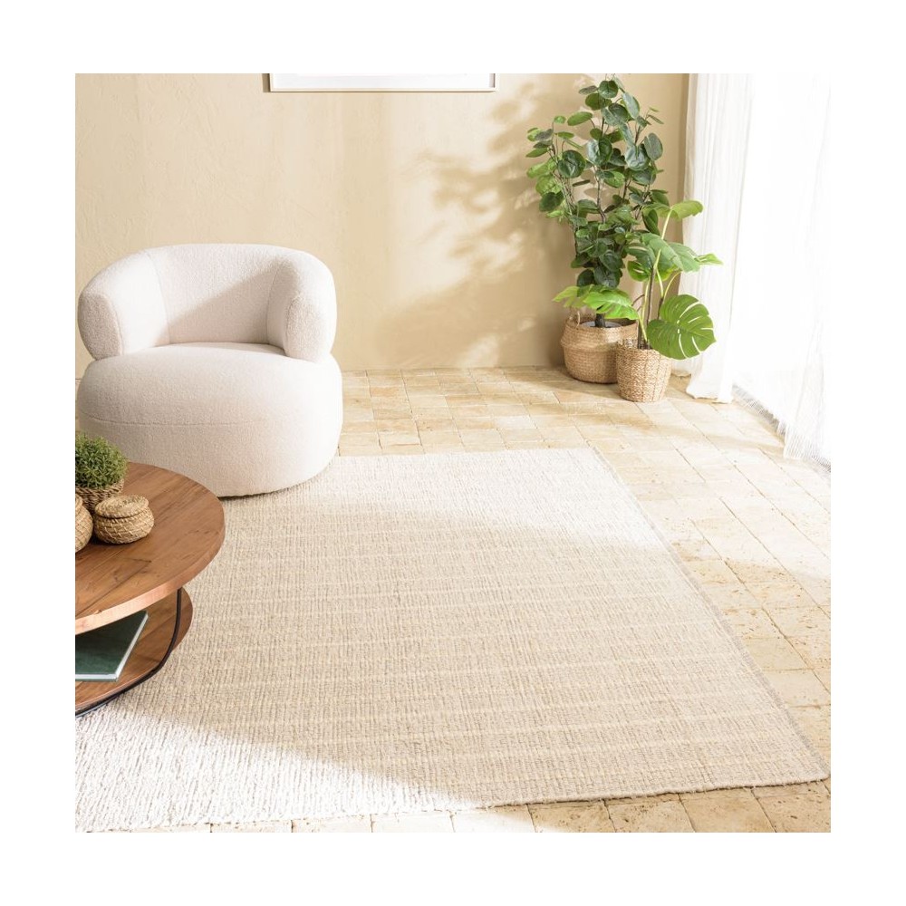 Tapis rectangulaire SACHA en coton recyclé 160x230cm