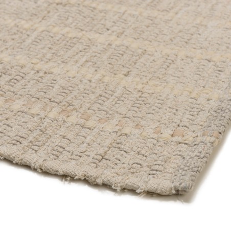 SACHA Rectangular Rug 160x230cm in Recycled Cotton - Ivory