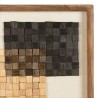 SANDY Wall Decoration No. 1 42x62cm Beige/Black Mosaic Recycled Pine