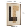 SANDY Wall Decoration 82x122cm Beige/Black Mosaic