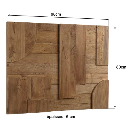 SANDY - Wall decoration B - 98x80cm Geometric Shapes Recycled Pine