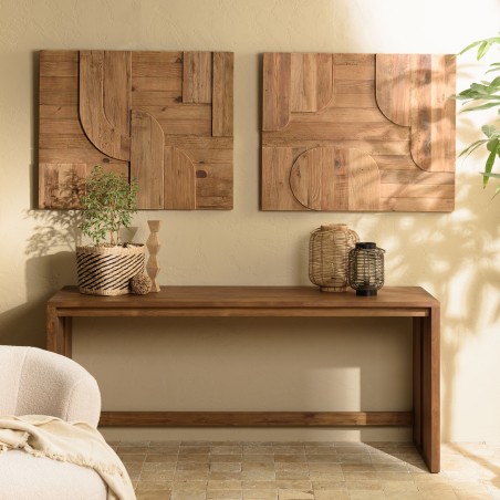 SANDY - Wall decoration D - 98x80cm geometric shapes recycled pine