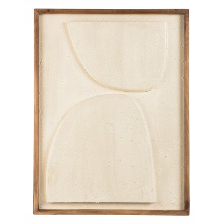 Décoration murale SANDY 62x82cm - Pin recyclé blanc