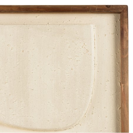 Décoration murale SANDY 62x82cm - Pin recyclé blanc