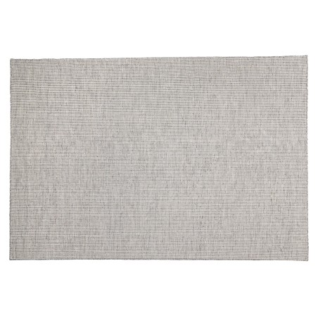 Tapis rectangulaire en laine tissée QUENTIN 160x230cm blanc/gris chiné