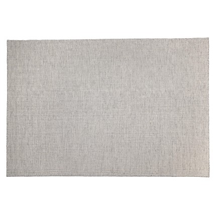 Tapis QUENTIN en laine tissée blanc/gris chiné 200x290cm