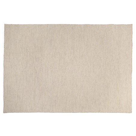 Tapis rectangulaire QUENTIN 200x290cm laine blanc/marron chiné