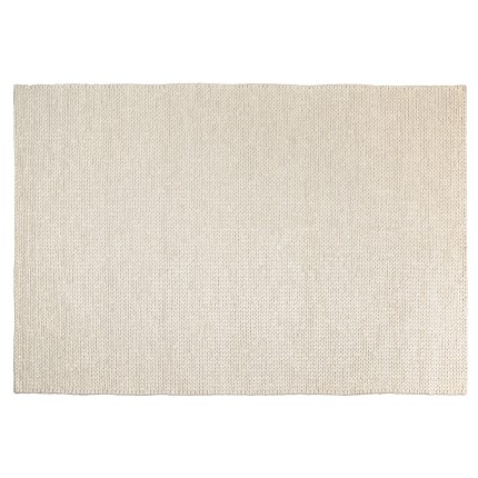 Quentin Rectangular Rug 200x290cm in Ecru Woven Wool