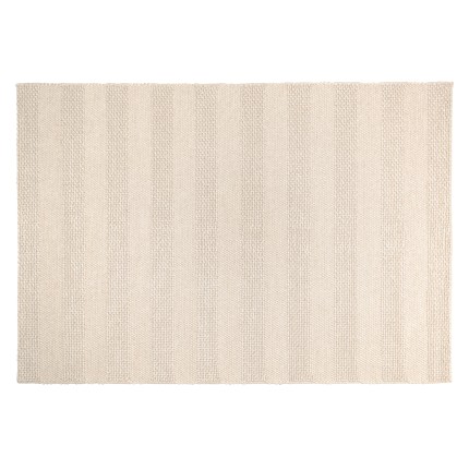 Tapis QUENTIN en laine tissée 200x290cm - Couleur lin