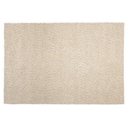 Quentin Rectangular Rug 160x230cm - Beige Looped Wool
