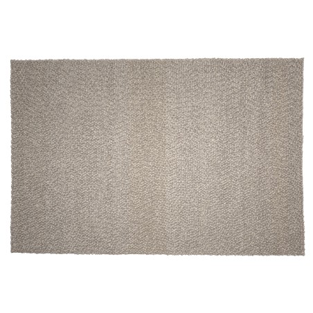 Tapis rectangulaire QUENTIN 200x290cm en laine bouclée taupe