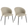 Lot 2 chaises velours vert sapin