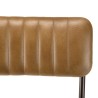MARCEL Set of 2 Chairs - Padded Leather Seat and Backrest