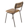 Lot de 2 chaises MARCEL en cuir et acier