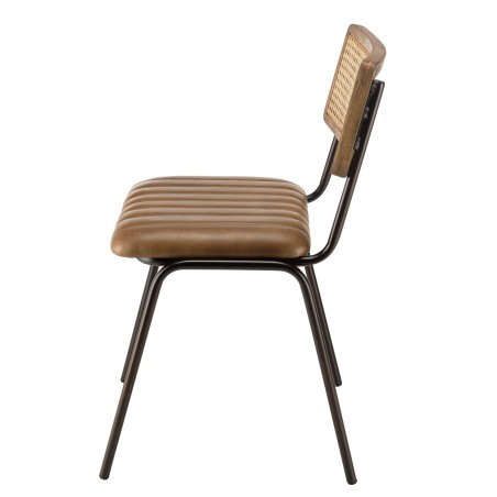 Lot de 2 chaises MARCEL en manguier - Style rétro et chaleureux
