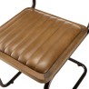 Lot de 2 chaises MARCEL en manguier et cuir