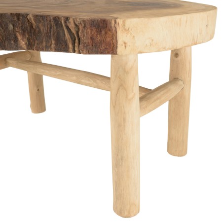 Table basse WILL en branches de teck - Ambiance naturelle et chaleureuse