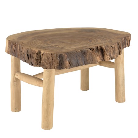 Table basse WILL en branches de teck - Ambiance naturelle et chaleureuse