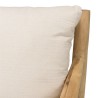 WILL - BORNEO Armchair | Natural Teak Branches with White Cushions