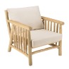 Fauteuil BORNEO en teck naturel - Confort et élégance