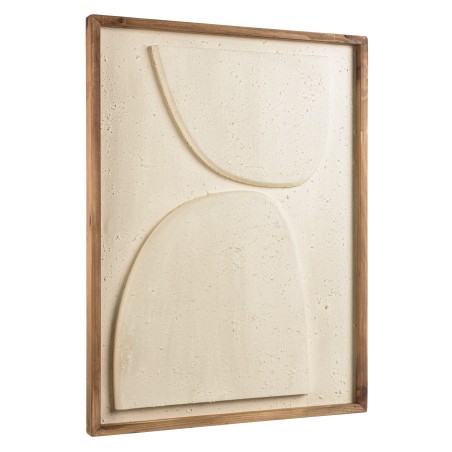 Décoration murale SANDY 62x82cm - Pin recyclé blanc