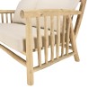 WILL - BORNEO 2-seater Sofa | Natural Teak Branches with White Cushions