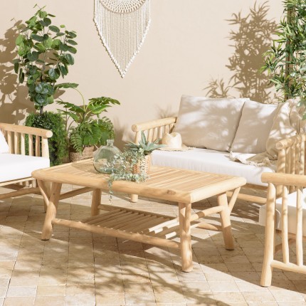 Table basse rectangulaire BORNEO en teck