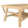 WILL Rectangular BORNEO Teak Coffee Table with Double Shelf