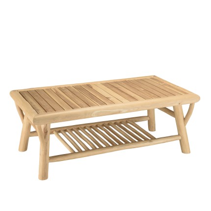 Table basse rectangulaire BORNEO en teck