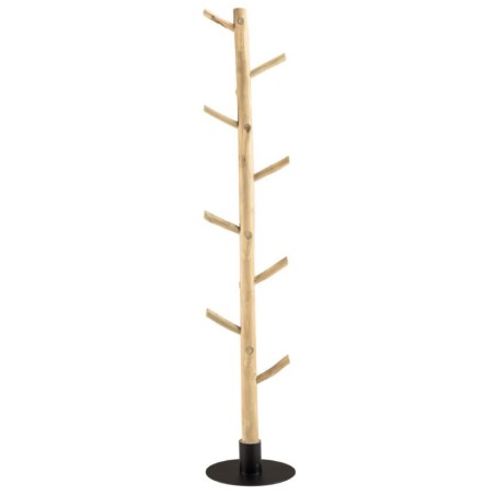 WILL Multi-Branch Coat Rack in Natural Teak - Organize Coats & Accessories