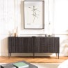 Buffet GLORIA en manguier noir 4 portes
