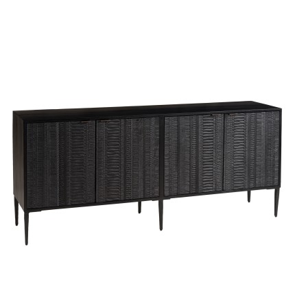 Buffet GLORIA en manguier noir 4 portes