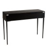 Console GLORIA en manguier noir - 2 tiroirs sculptés