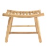 Tabouret en branches de teck naturel WILL