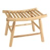 Tabouret en branches de teck naturel WILL