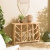 WILL - Natural Teak Console Table with Openwork Base